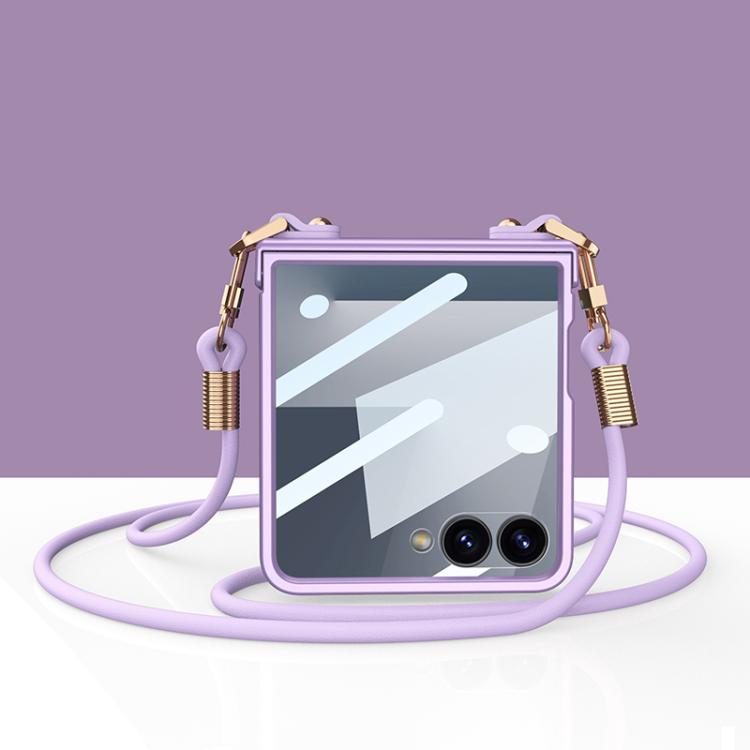 ESTUCHE STRAP GALAXY Z FLIP 7 MORADO